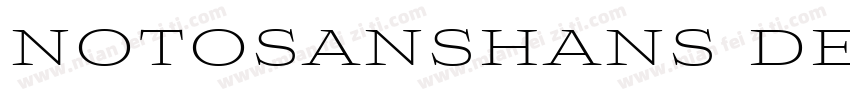 notosanshans demi li字体转换